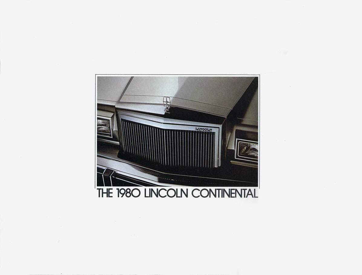 1980 Lincoln Continental Brochure